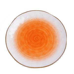 Тарелка круглая d=21 см,фарфор,оранжевый цвет «The Sun» P.L.