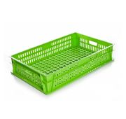 Ящик HDPE, 74*46,5*14,5 см, перфорированный, зеленый, P.L. Proff Cuisine