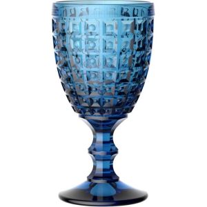 Бокал для вина/воды 340мл, Куб, синий, Glassware [6]