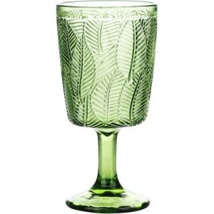 Бокал для вина/воды 340мл, Листва, зеленый, Glassware [6]