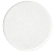 Тарелка мелкая 37,5 см, полностью рельефная, белая матовая
