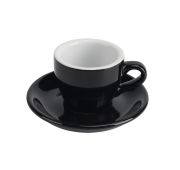 Чашка с блюдцем черная Barista (Бариста) 80 мл, P.L. Proff Cuisine