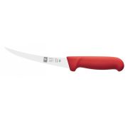 Нож обвалочный 150/290 мм. изогнутый, гибкое лезвие, красный SAFE Icel /1/
