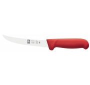 Нож обвалочный 150/280 мм. изогнутый, красный SAFE Icel /1/