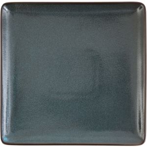 Тарелка без рима квадратная 23x23 см , Ston blue, World of Colours