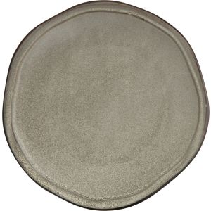 Тарелка с узким волнистым римом d 28 см , Ston grey, World of Colours