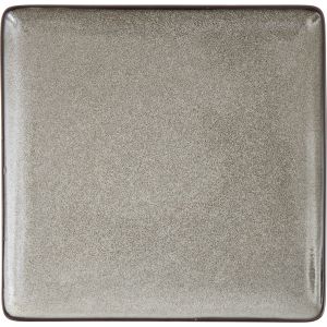 Тарелка без рима квадратная 23x23 см , Ston grey, World of Colours