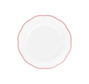 Тарелка мелкая с цветным кантом (розовый) Ø 20,9 см