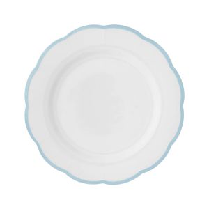 Тарелка мелкая с цветным кантом (голубой) Ø 27,5 см