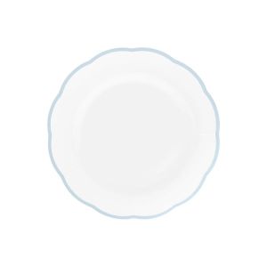 Тарелка мелкая с цветным кантом (голубой) Ø 20,9 см