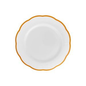 Тарелка мелкая с цветным кантом (охра) Ø 20,9 см