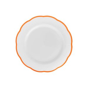 Тарелка мелкая с цветным кантом (оранжевый) Ø 20,9 см