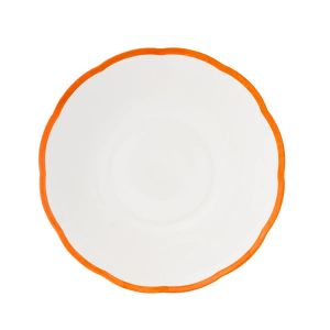 Салатник с цветным кантом (оранжевый) Ø 23,7 см
