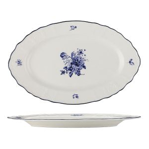 Блюдо овальное 30,5*19 см,коллекция «Blue Flower»  P.L. Proff Cuisine